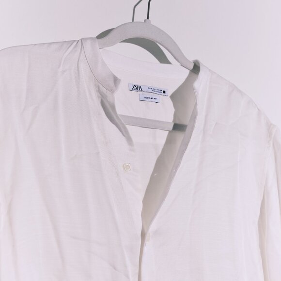 Zara Men’s Button-Down Shirt – Short Sleeve, Size S - Picture 3 of 4